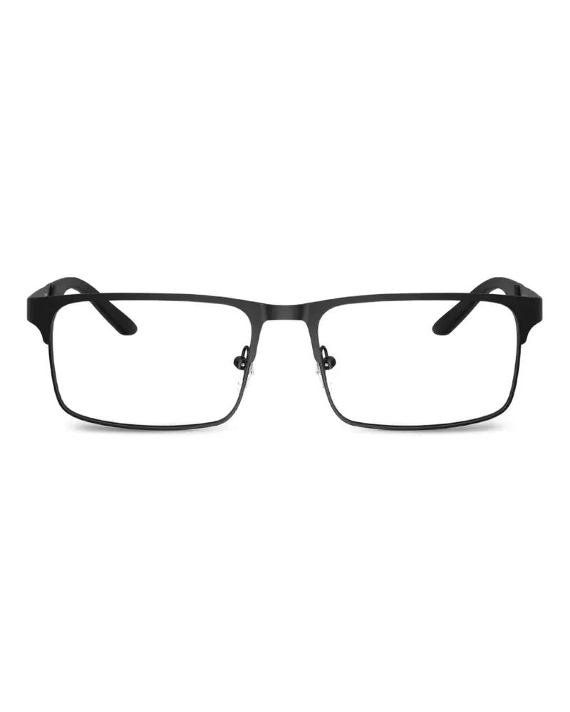 Emporio Armani Brille mit eckigem Gestell - Schwarz Schwarz