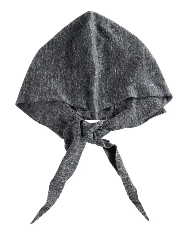 Omar Afridi marl-effect triangular hoodie - Grau Grau