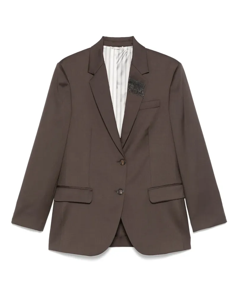 Brunello Cucinelli Einreihiges Sakko - Braun Braun
