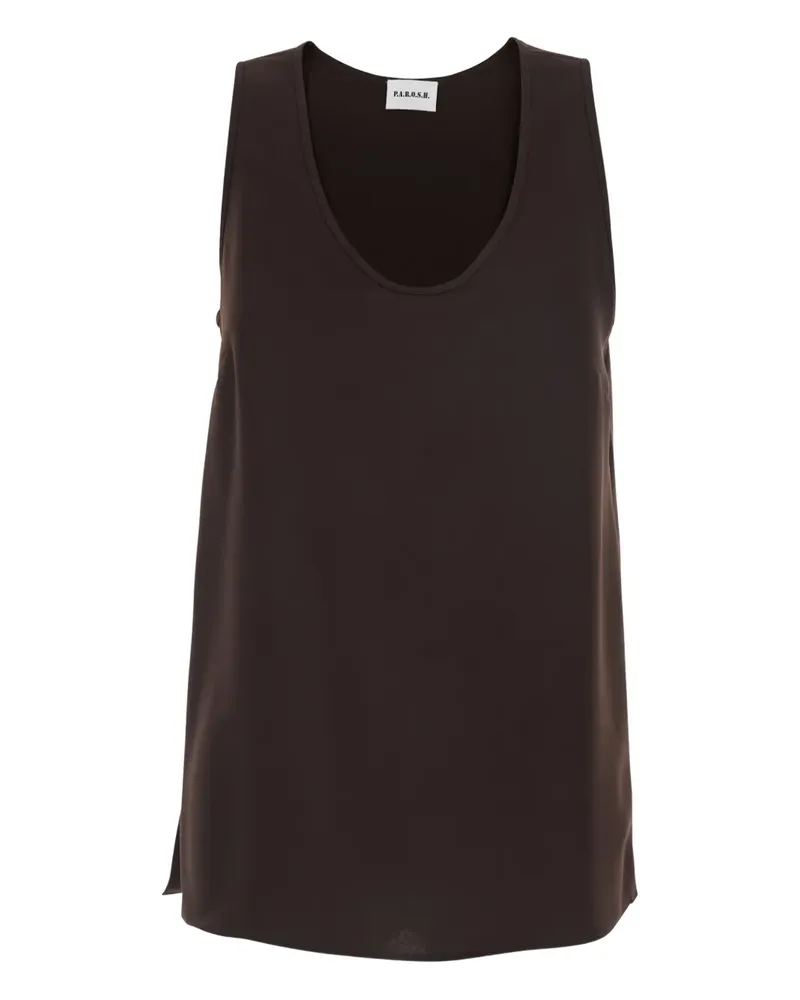 P.A.R.O.S.H. P.A.R.O H. sleeveless top - Braun Braun