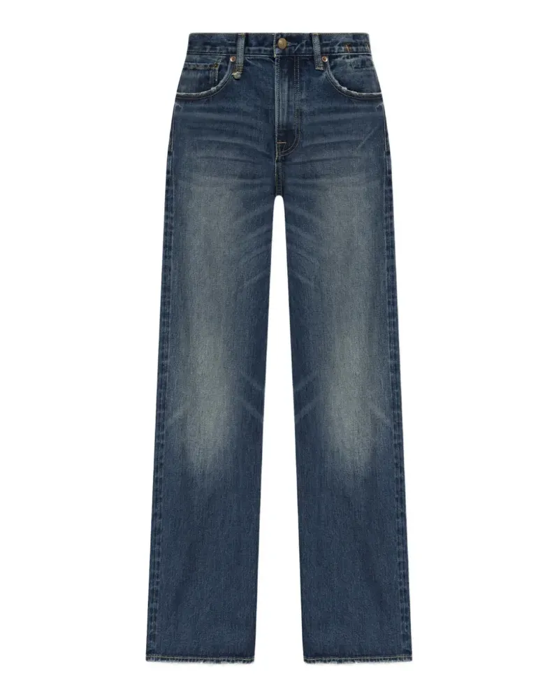 R13 D'Arcy Wide-Leg-Jeans - Blau Blau