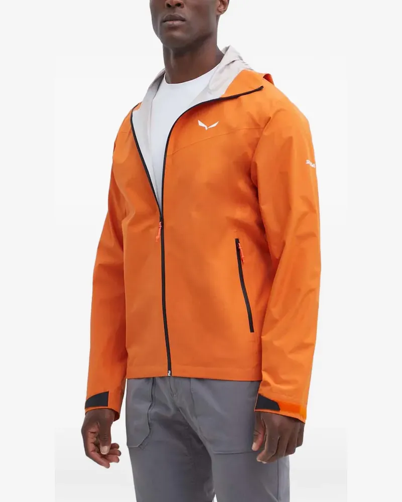 Salewa Puez 2.5L hooded zip jacket - Orange Orange