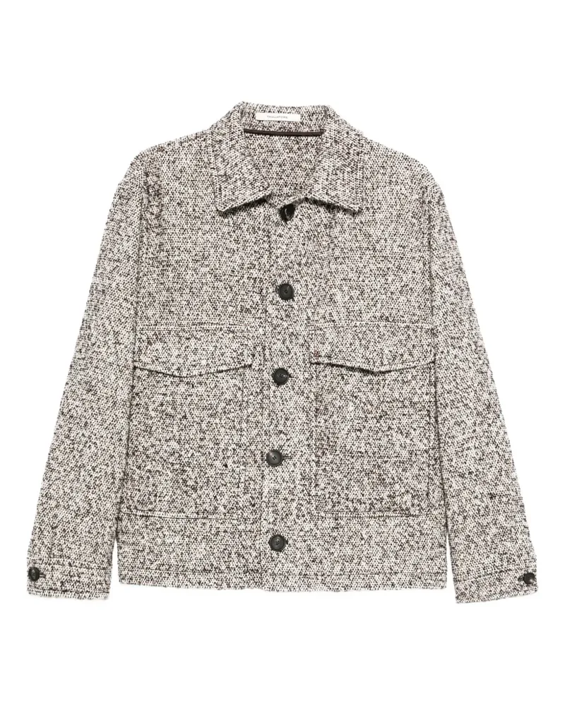 Tagliatore Melierte Tweed-Jacke - Braun Braun