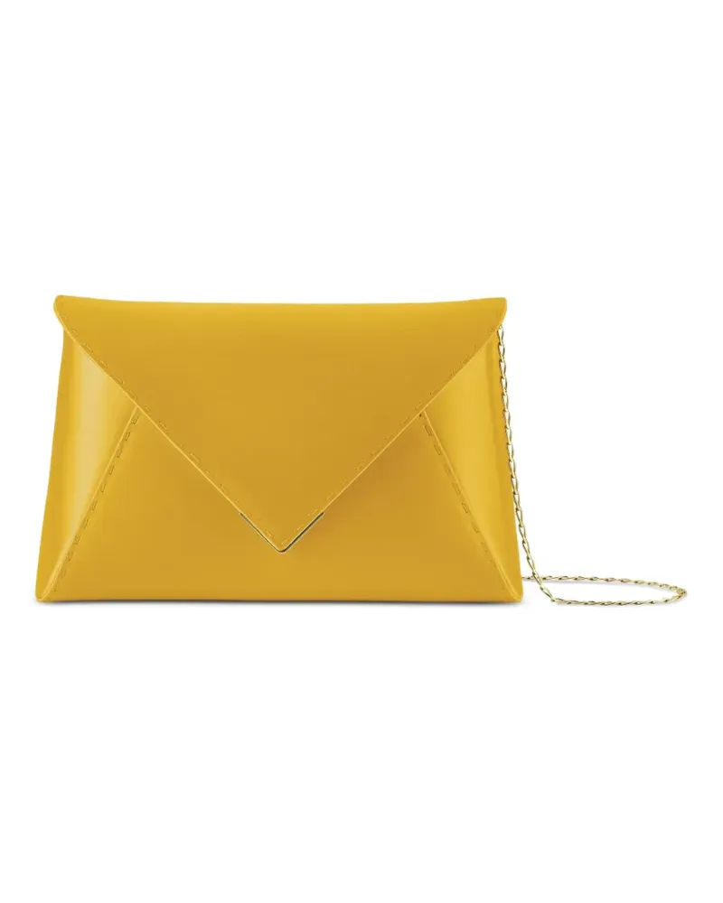 Tyler Ellis Lee Pouchet Clutch mit Ziernaht - Gelb Gelb