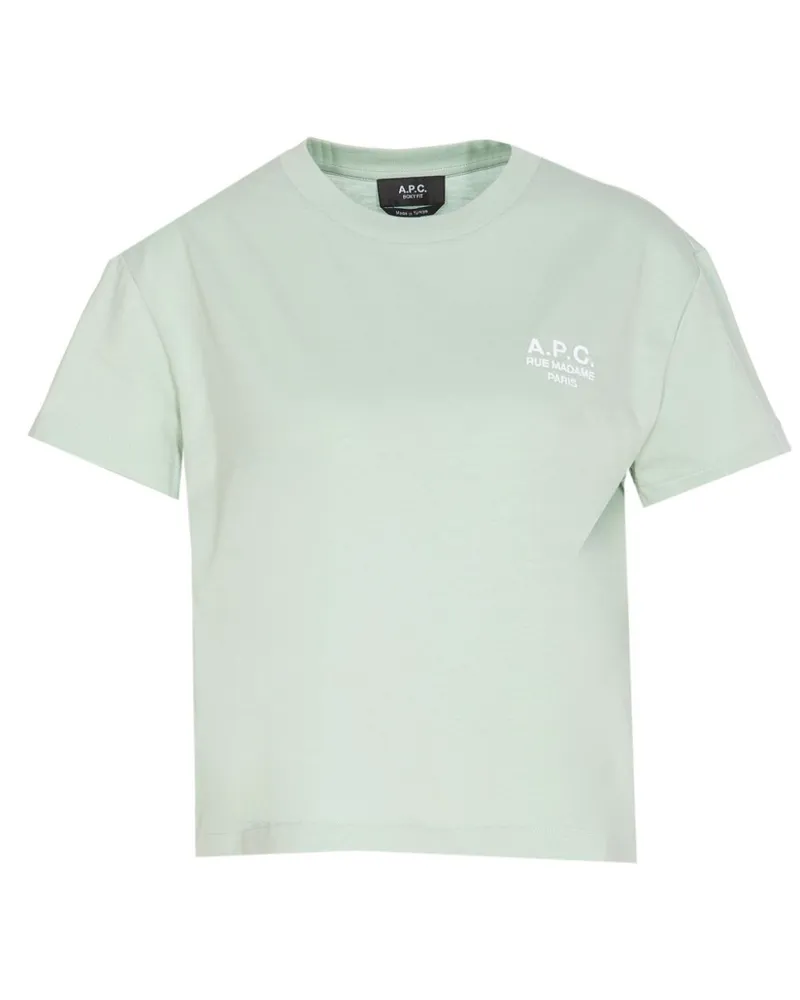 A.P.C. T-Shirt mit Print - Grün Grün