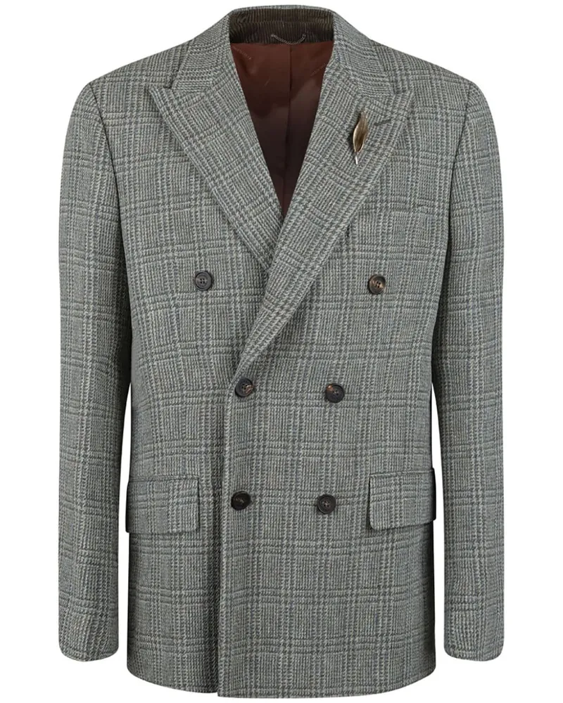 Golden Goose checked blazer Grau