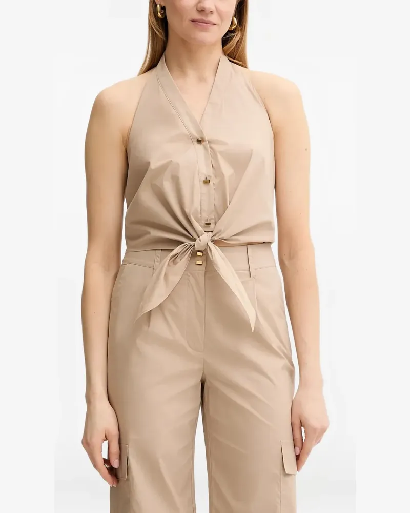 MARCIANO Los Angeles Pat buttoned top - Nude Nude