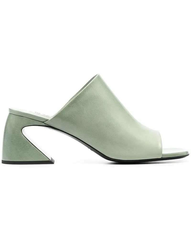 Jil Sander Mules mit Design-Absatz - Grün Grün