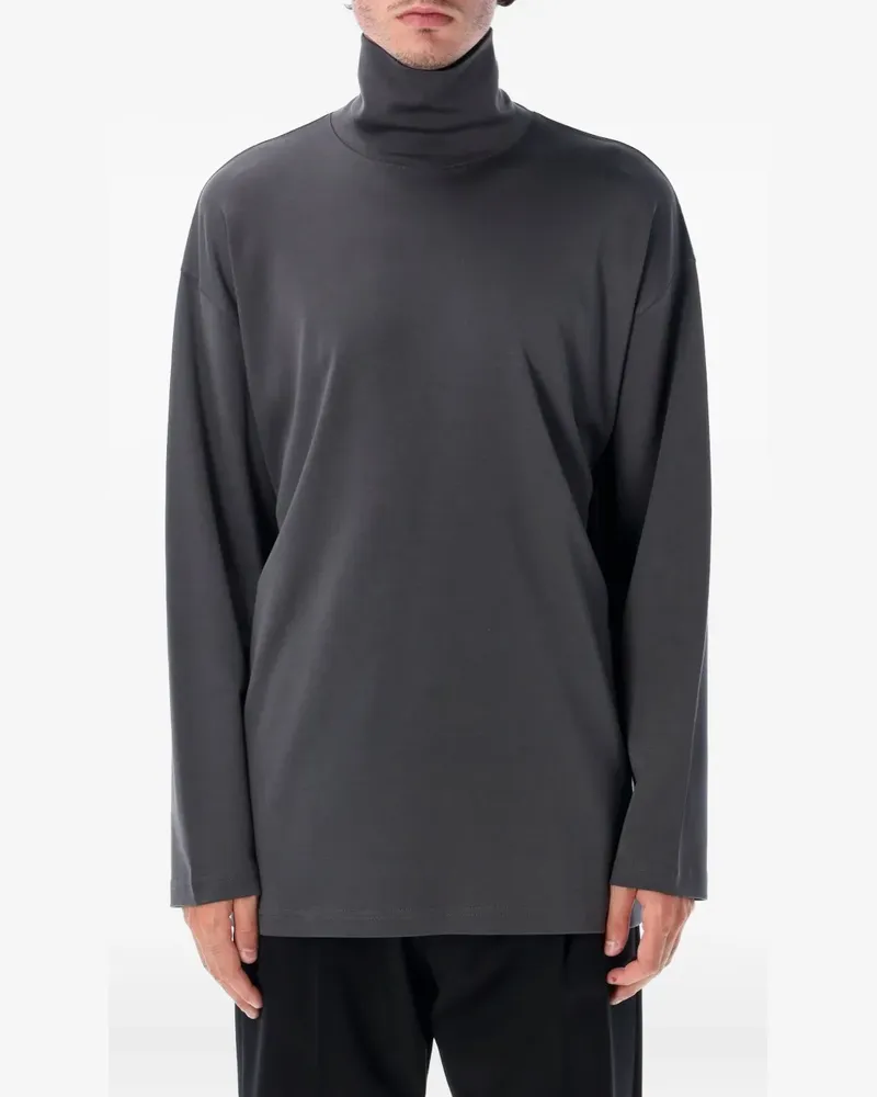Christophe Lemaire Langarmshirt mit Stehkragen - Grau Grau