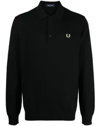 Fred Perry Pullover mit Logo-Stickerei Schwarz