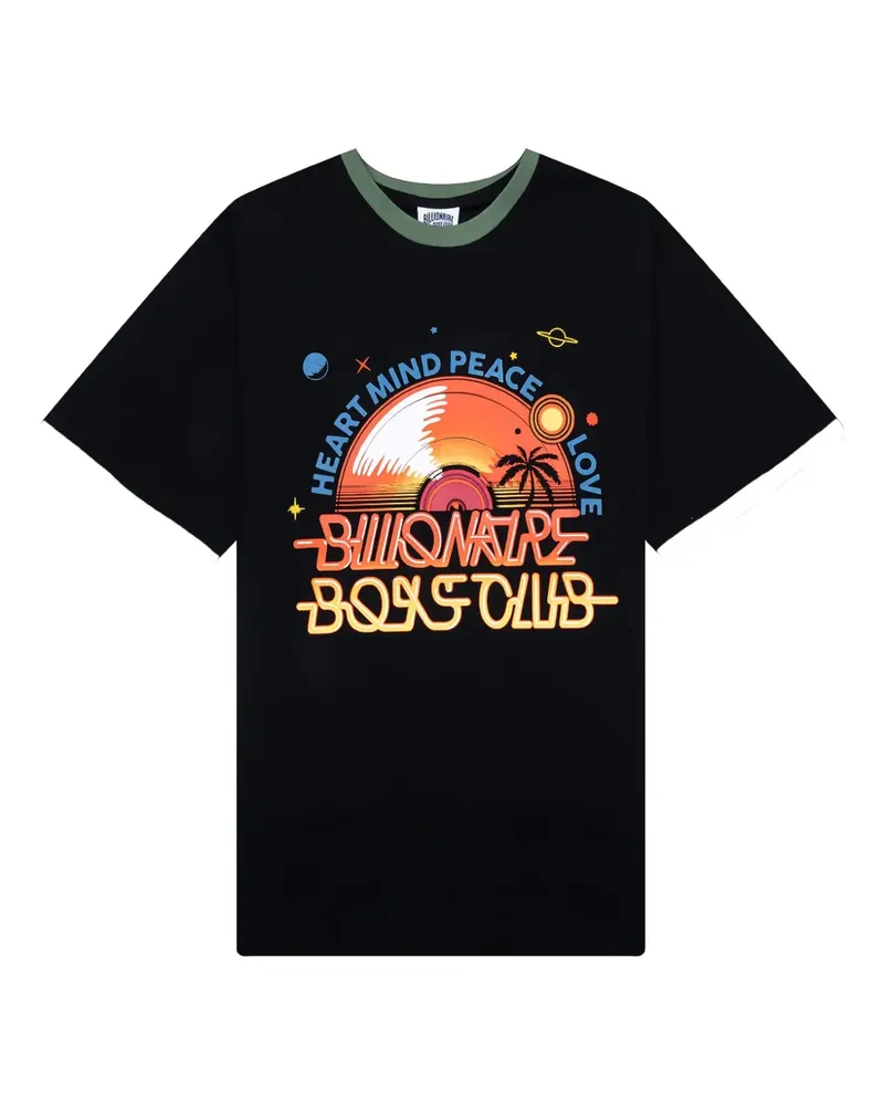 Billionaire Boys Club T-Shirt mit Schallplatten-Print - Schwarz Schwarz