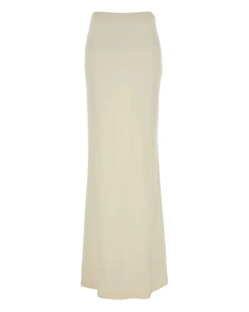 Alessandra Rich Tief sitzender Maxirock - Nude Nude