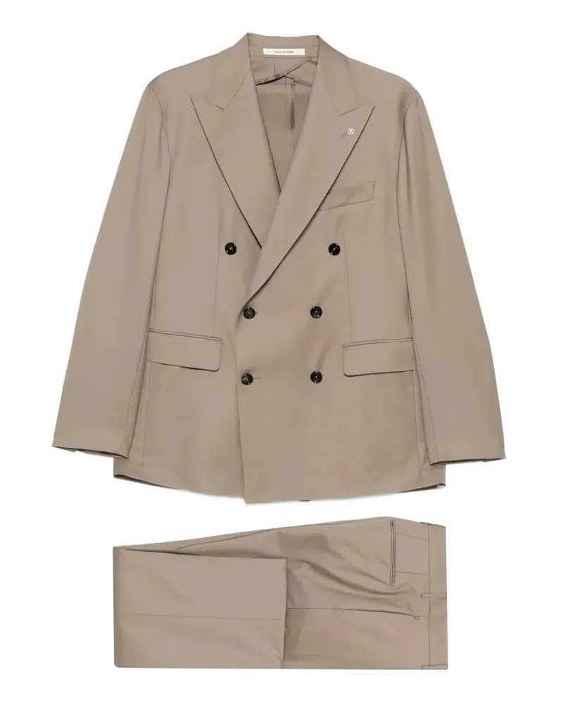 Tagliatore Doppelreihiger Anzug - Grau Grau