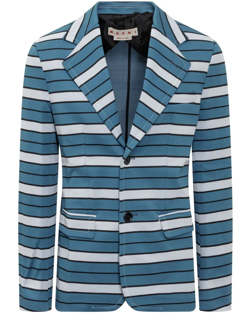 Marni Gestreiftes Sakko - Blau Blau