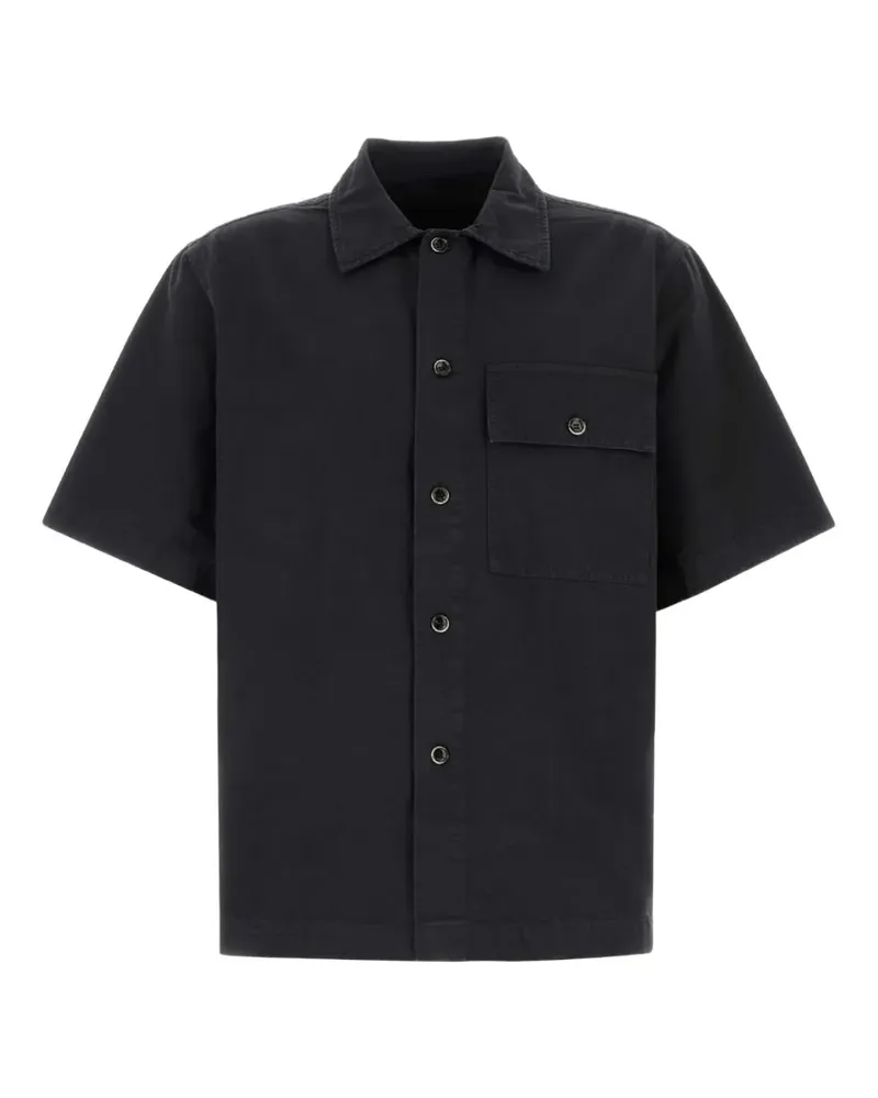 nine:inthe:morning short-sleeve chest-pocket shirt - Blau Blau