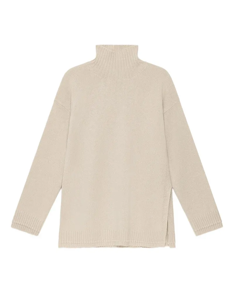 Maliparmi Rollkragenpullover mit seitlichem Schlitz - Nude Nude
