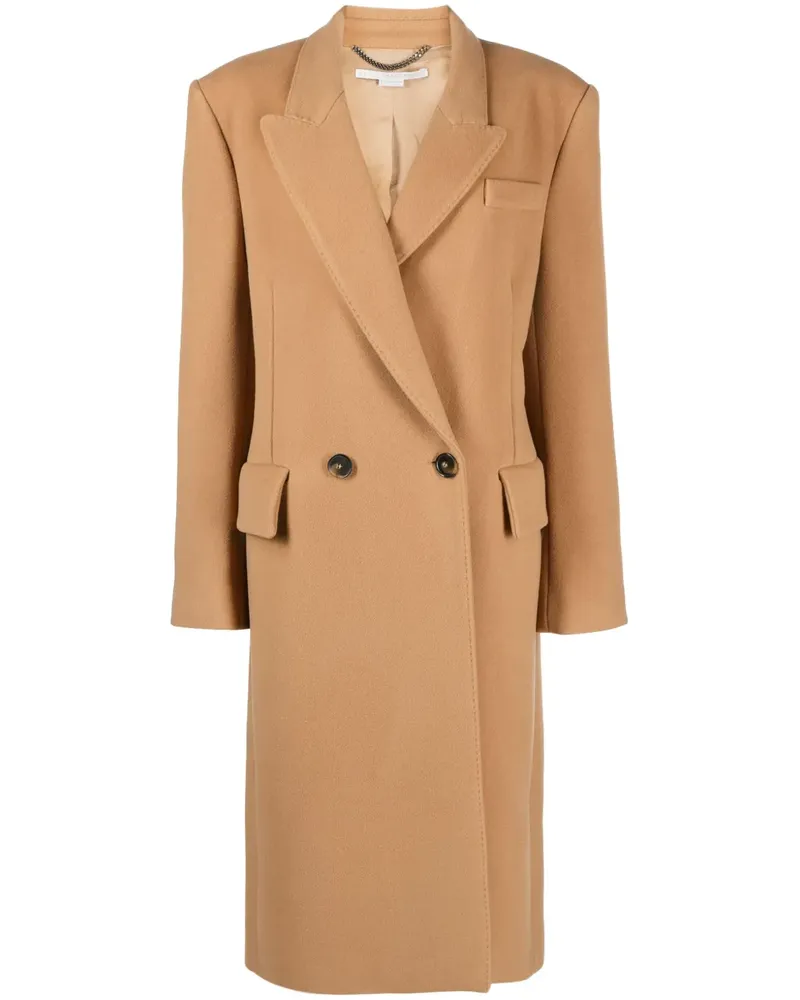 Stella McCartney Doppelreihiger Mantel - Nude Nude