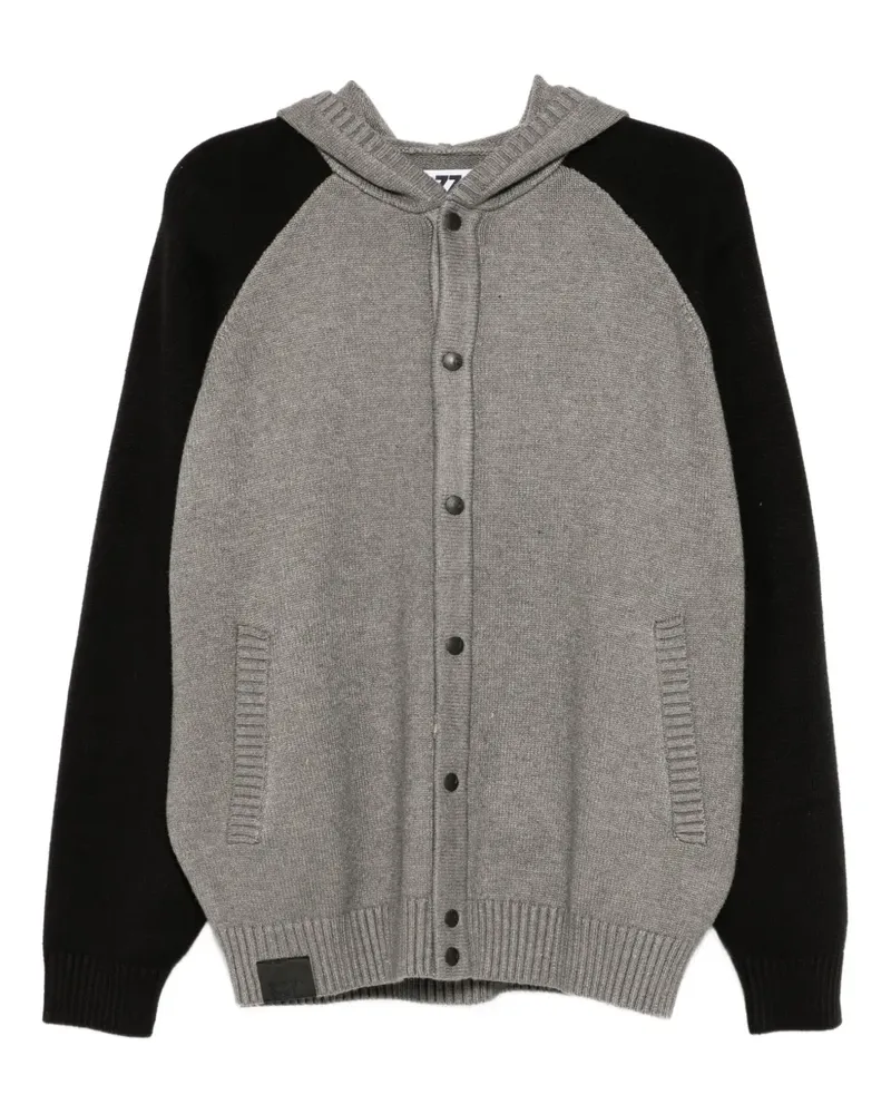Izzue Cardigan mit Logo-Patch - Grau Grau