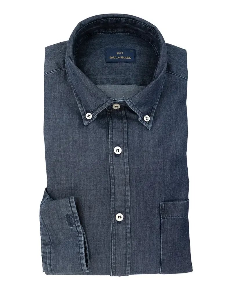 Paul & Shark button-down denim shirt - Blau Blau