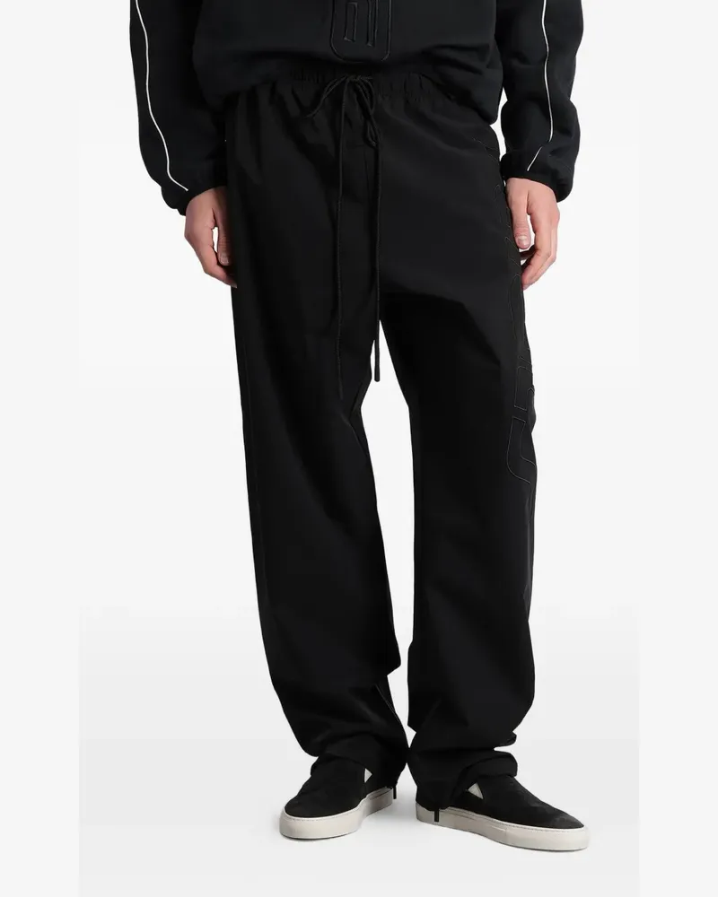 Fear of God Essentials logo-patch track pants - Schwarz Schwarz