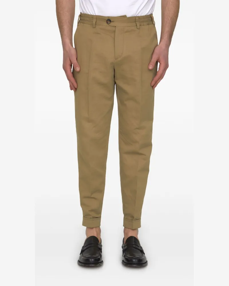 PT TORINO Klassische Cropped-Hose - Nude Nude