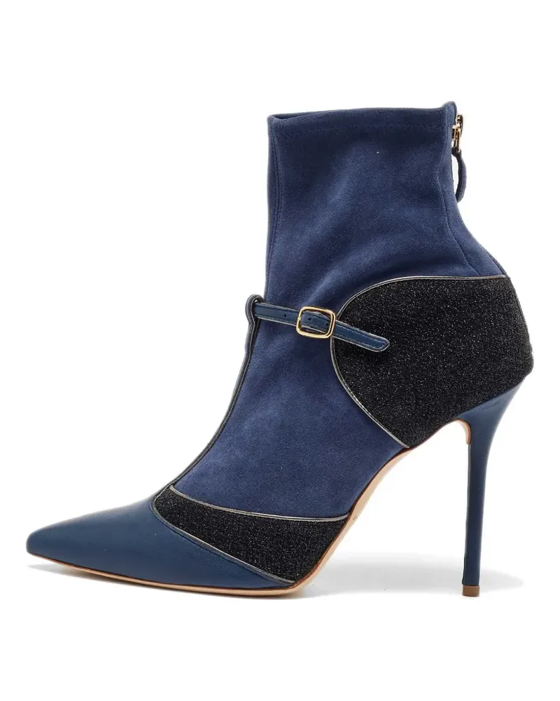 Malone Souliers buckle-strap heeled boots - Blau Blau