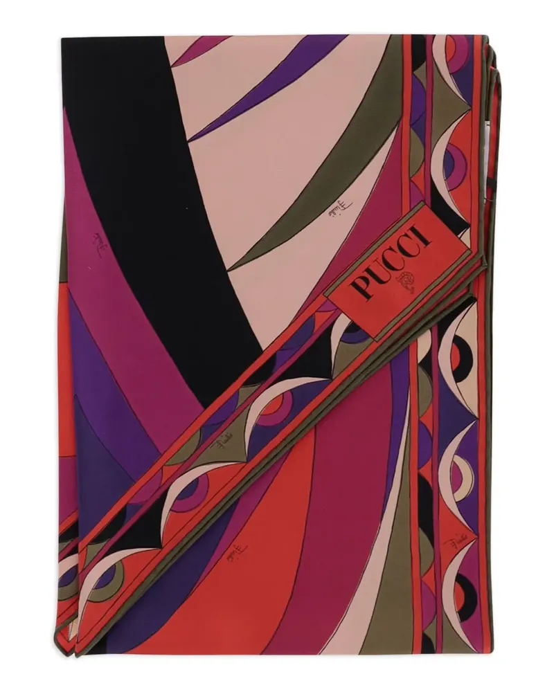 Emilio Pucci Seidenschal mit Vivara-Print - Rot Rot