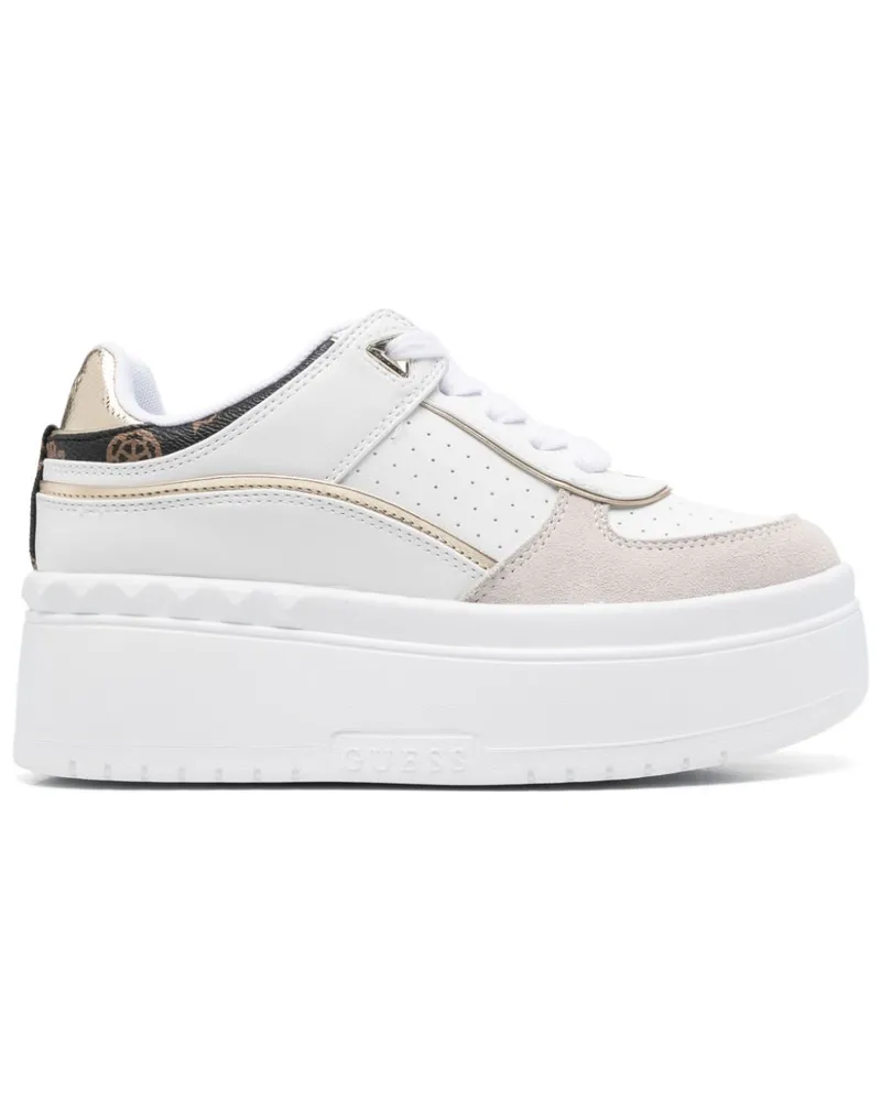 Guess Sneakers mit Logo-Prägung - Weiß Weiß