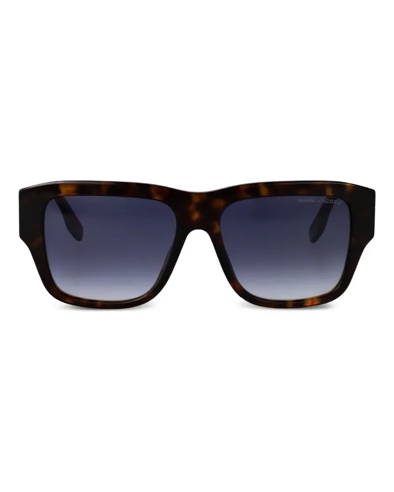 Marc Jacobs Sonnenbrille mit eckigem Gestell - Braun Braun