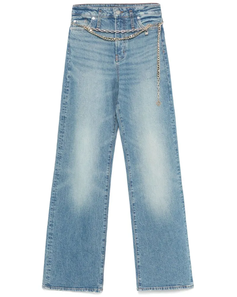 Maje Jeans mit Kettengürtel - Blau Blau