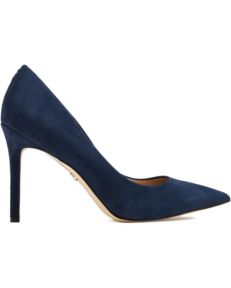 Sam Edelman Wildleder-Pumps mit spitzer Kappe - Blau Blau