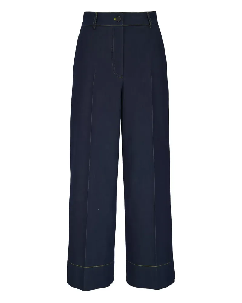 Akris contrast-stitching jeans - Blau Blau