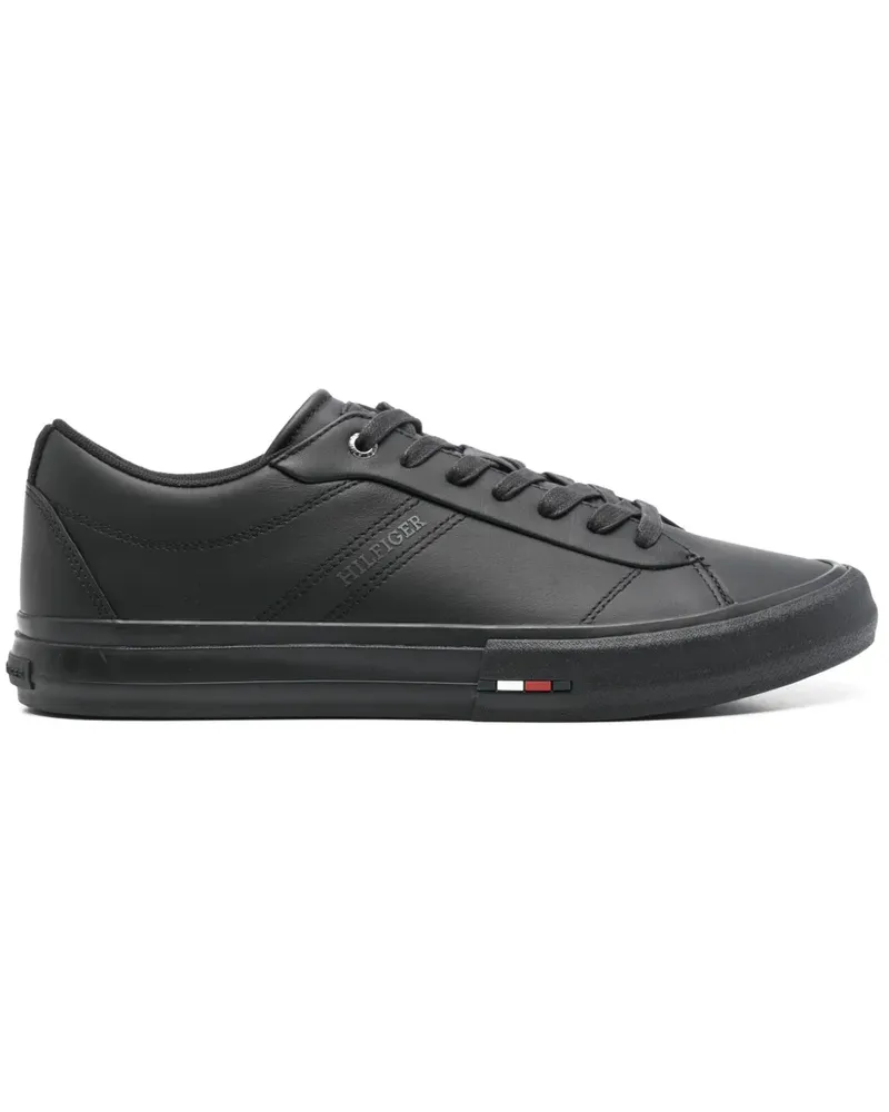 Tommy Hilfiger Sneakers aus Leder - Schwarz Schwarz