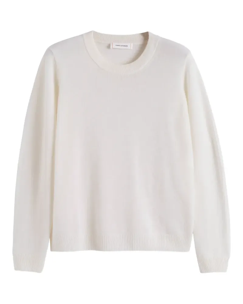 Chinti & Parker Kaschmirpullover mit Rundhalsausschnitt - Weiß Weiß