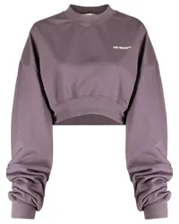 OFF-WHITE Sweatshirt mit Logo-Print Violett