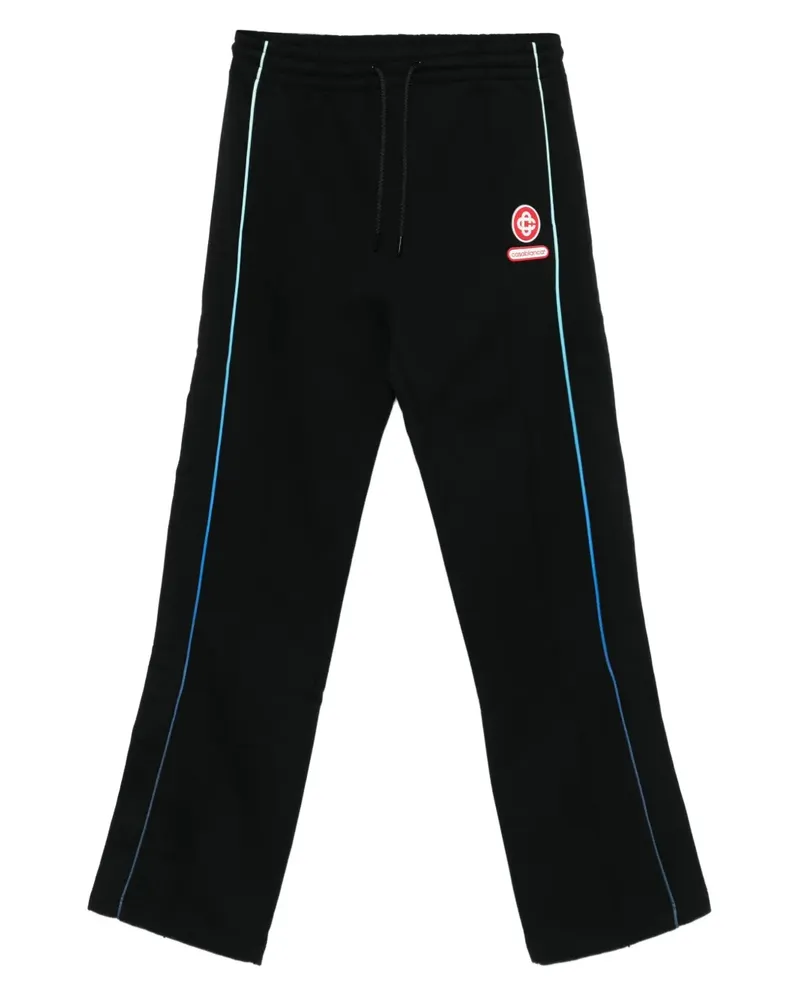 Casablanca Paris side-stripe elastic-waist trousers - Schwarz Schwarz