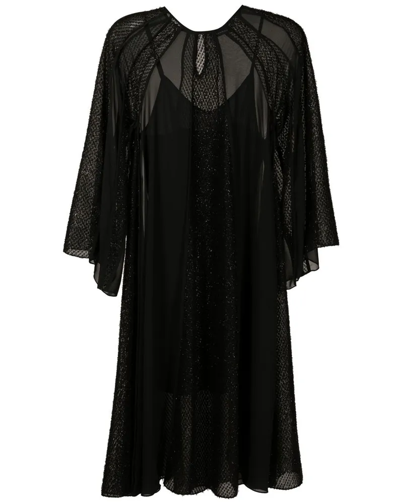 OLYMPIAH Kleid mit weiten Ärmeln Schwarz