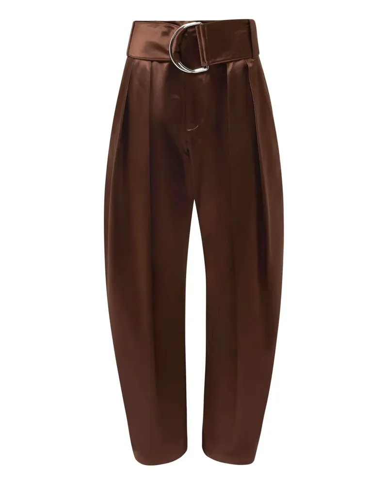 J.W.Anderson Bundfaltenhose mit D-Ring - Braun Braun