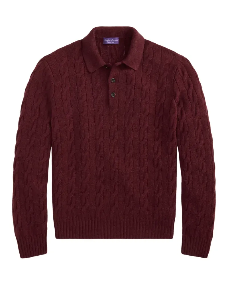 Ralph Lauren cable-knit cashmere sweater - Rot Rot