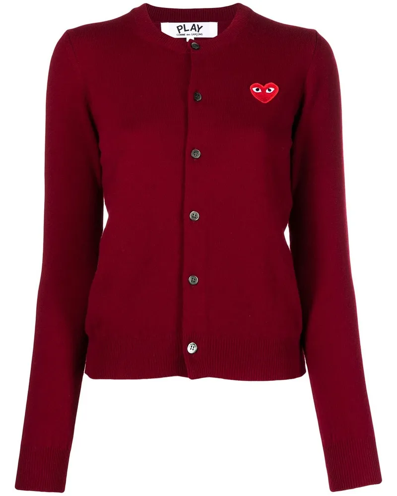 Comme des Garçons Cardigan mit Herz - Rot Rot