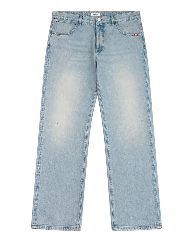 Amish James faded jeans - Blau Blau