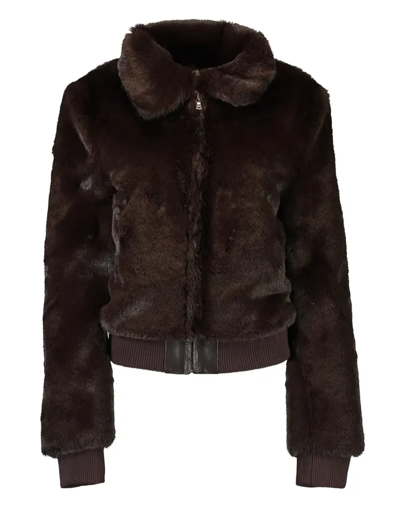 SPRWMN Tate Jacke aus Faux Fur - Braun Braun