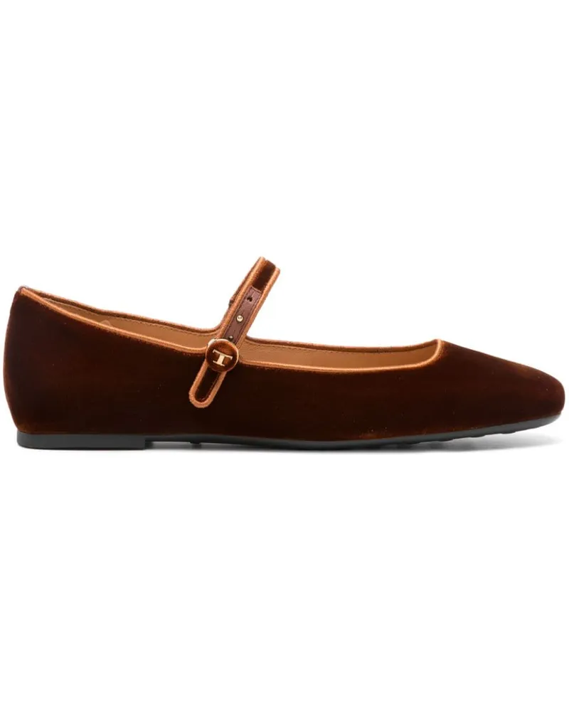 TOD'S Ballerinas aus Velours - Braun Braun