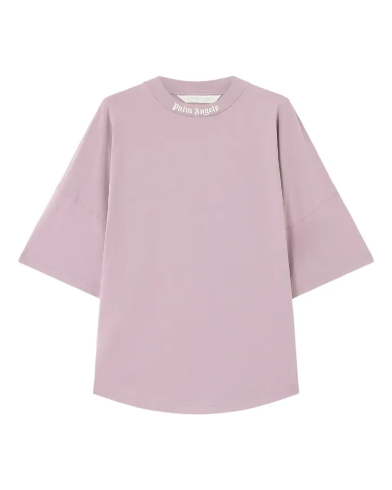 Palm Angels T-Shirt mit Logo-Print - Violett Violett