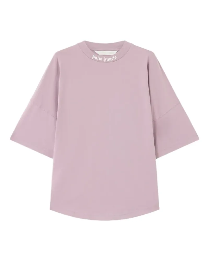 Palm Angels T-Shirt mit Logo-Print - Violett Violett