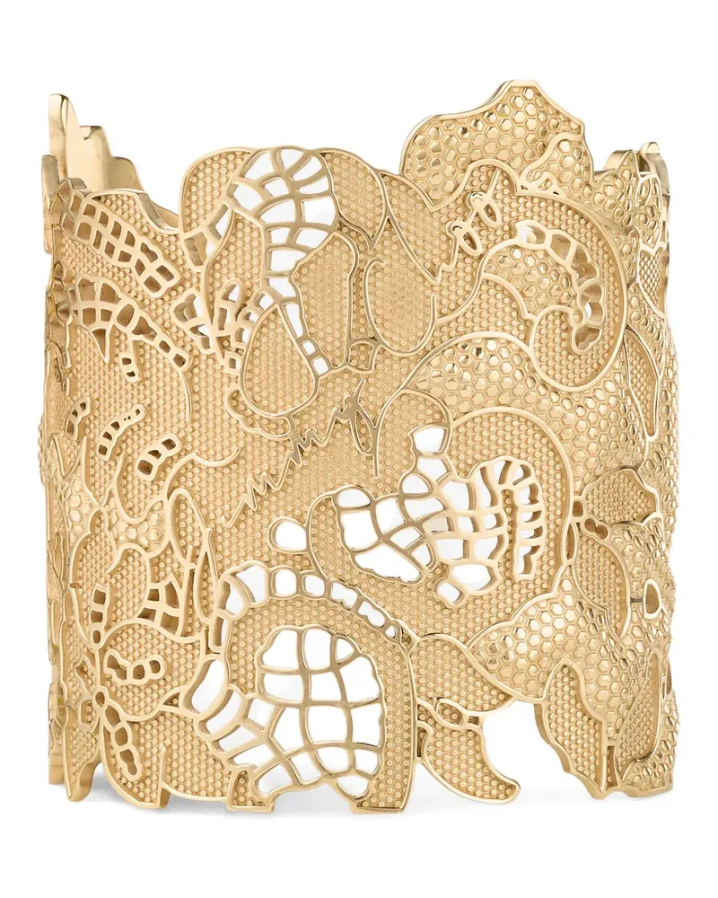 Jimmy Choo Armspange mit Cut-Out aus Spitze - Gold Gold
