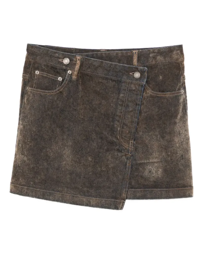 JUUN.J Asymmetrischer Jeansrock - Braun Braun