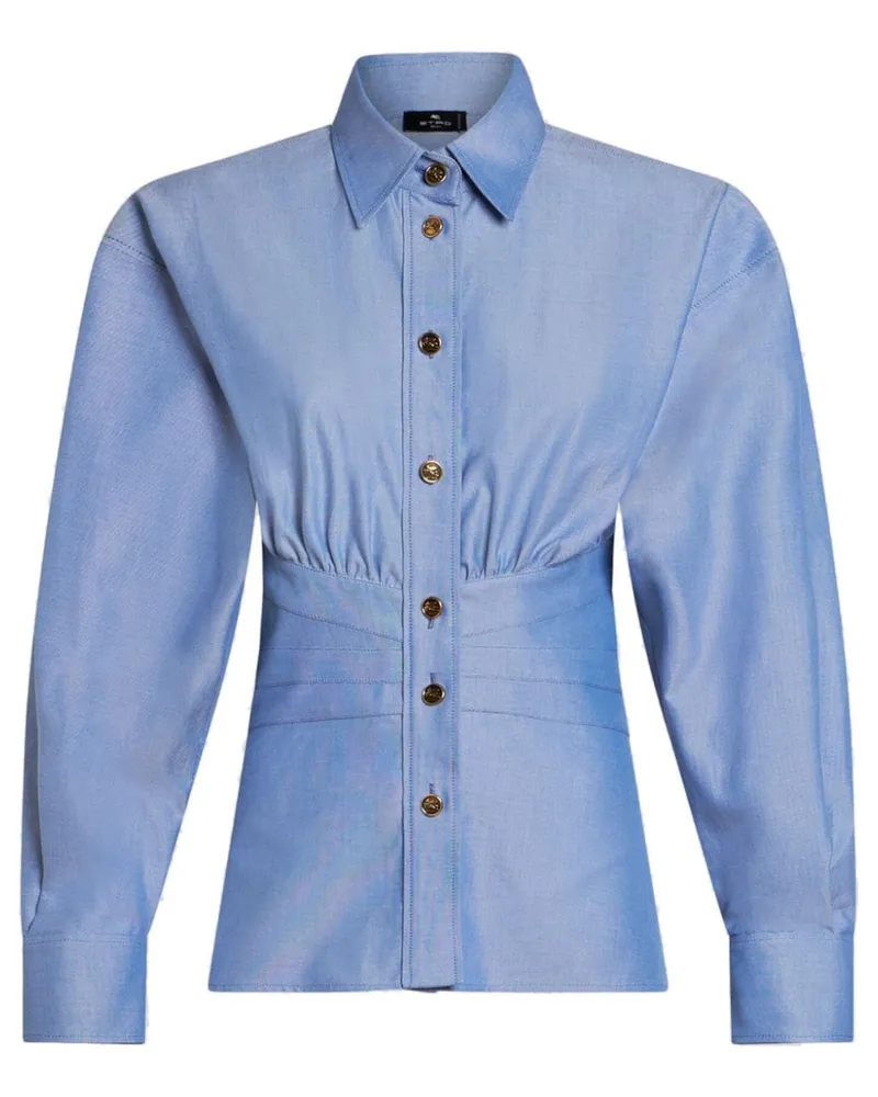 Etro Klassisches Oxford-Hemd - Blau Blau