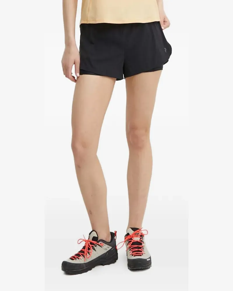 Peak Performance logo-print shorts - Schwarz Schwarz