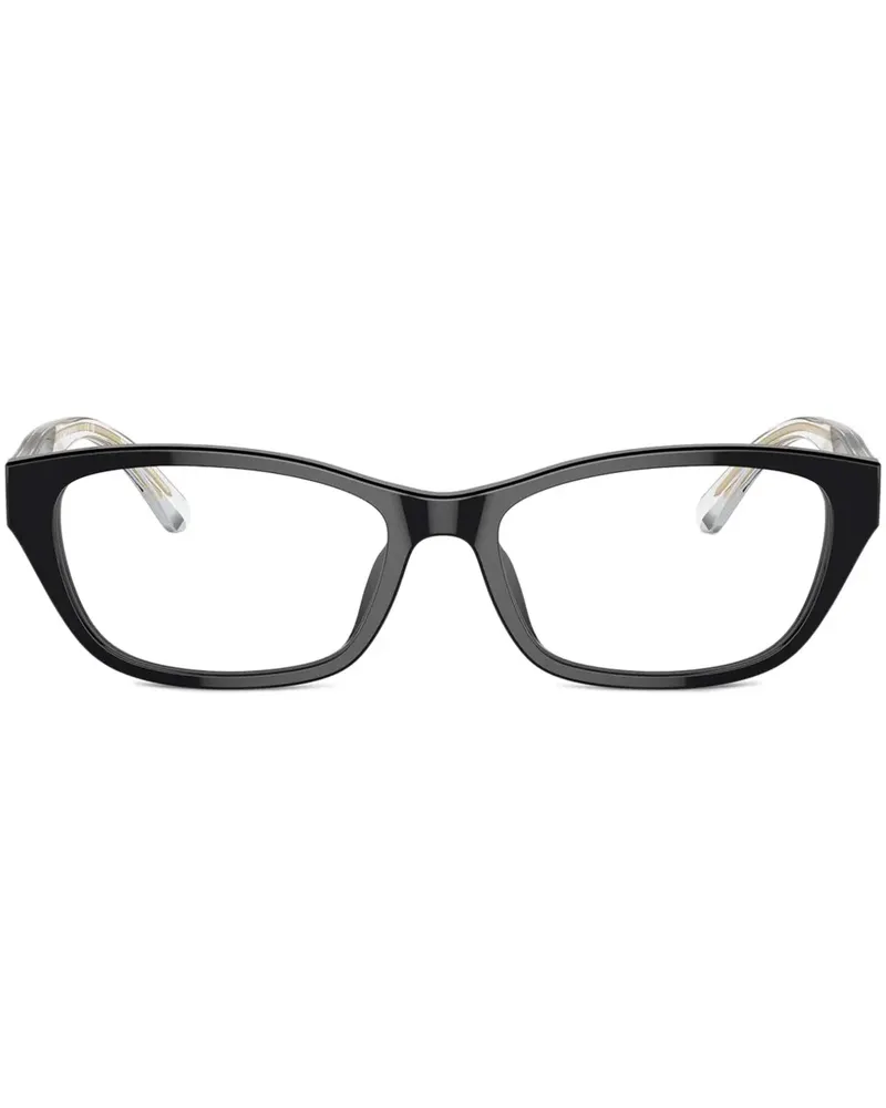 Emporio Armani Brille mit Butterfly-Gestell - Schwarz Schwarz